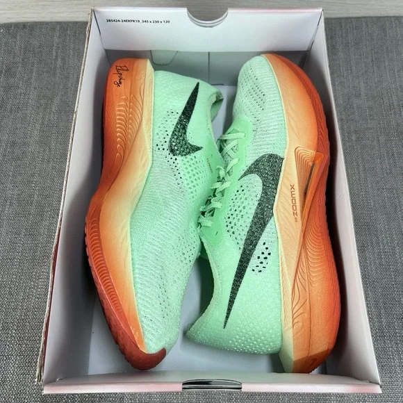 Men's 13 -Nike ZoomX Vaporfly Next% 3 EK Vapor Green Black Dragon HJ7040-300